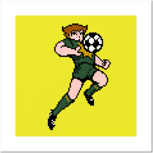 8-Bit Soccer Captain - Portland Posters and Art